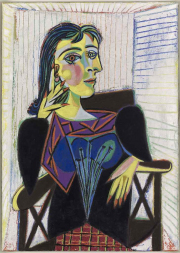 Pablo Picasso, Portrait de Dora Maar, 1937, Huile sur toile, 92x65cm, Musée national Picasso-Paris,  Dation Pablo Picasso, 1979. MP158