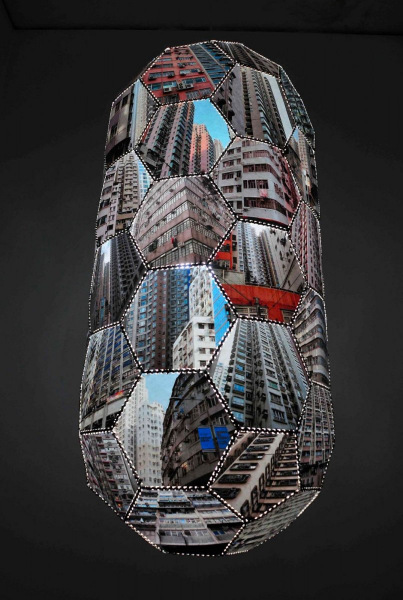 Claus Ffoettinger, Metropolis, 2011, light_object, 178x80cm, VAN HORN